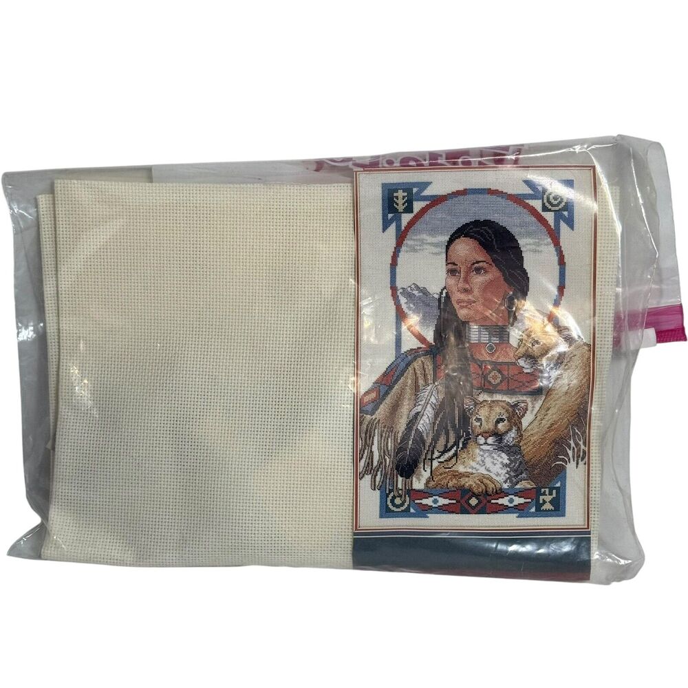 Creative Accents Counted Cross Stitch Kit "Spirit of the Cougar" 7931 9"x14"